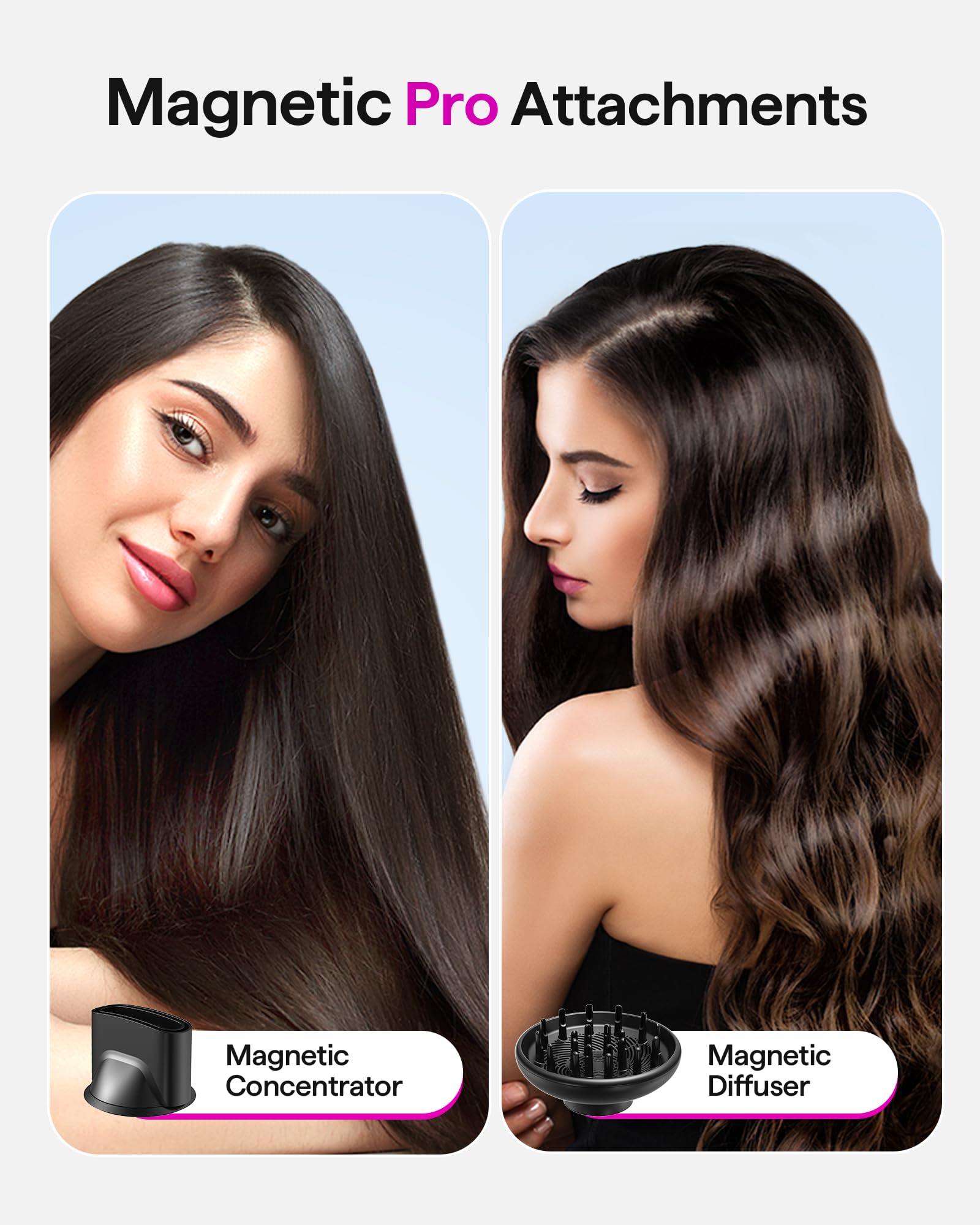 Foto 7 pulgar | Secador De Pelo Wavytalk Turflow Pro De Secado Rápido Con Difusor Rosa - Venta Internacional.