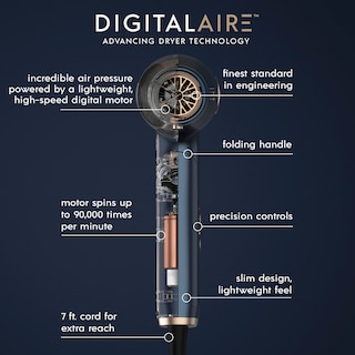 Foto 2 | Secador De Pelo Conair Infinitipro Digitalaire 2.0 Que Elimina El Encrespamiento - Venta Internacional.