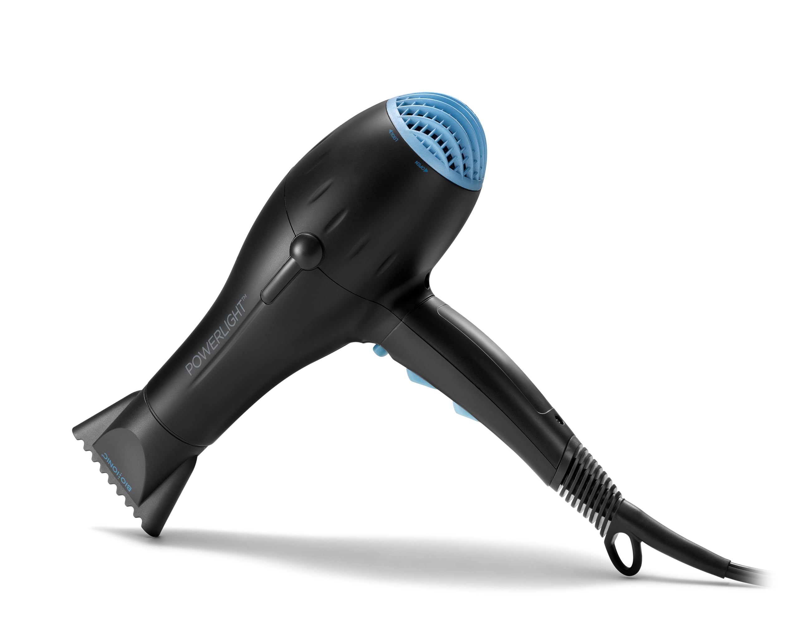 Secador De Pelo Bio Ionic Powerlight Pro 1875w Con 2 Boquillas Negro - Venta Internacional.