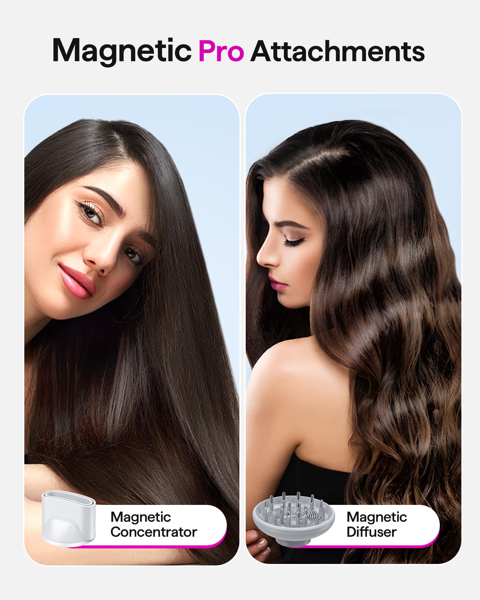 Foto 7 pulgar | Secador De Pelo Wavytalk Turflow Pro De Secado Rápido Con Difusor Blanco - Venta Internacional.