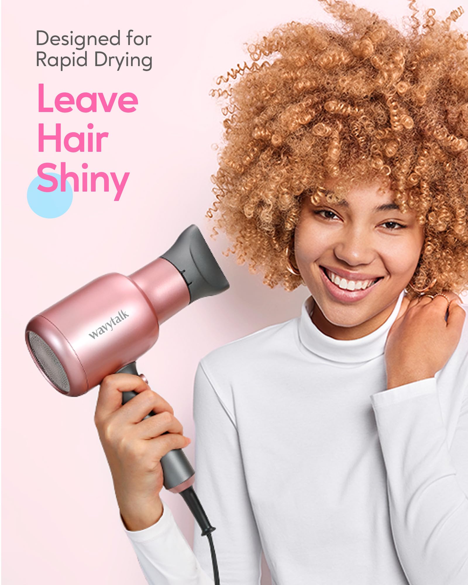 Foto 3 pulgar | Secador De Pelo Wavytalk Ionic 1875w Con Concentrador Difusor - Venta Internacional.
