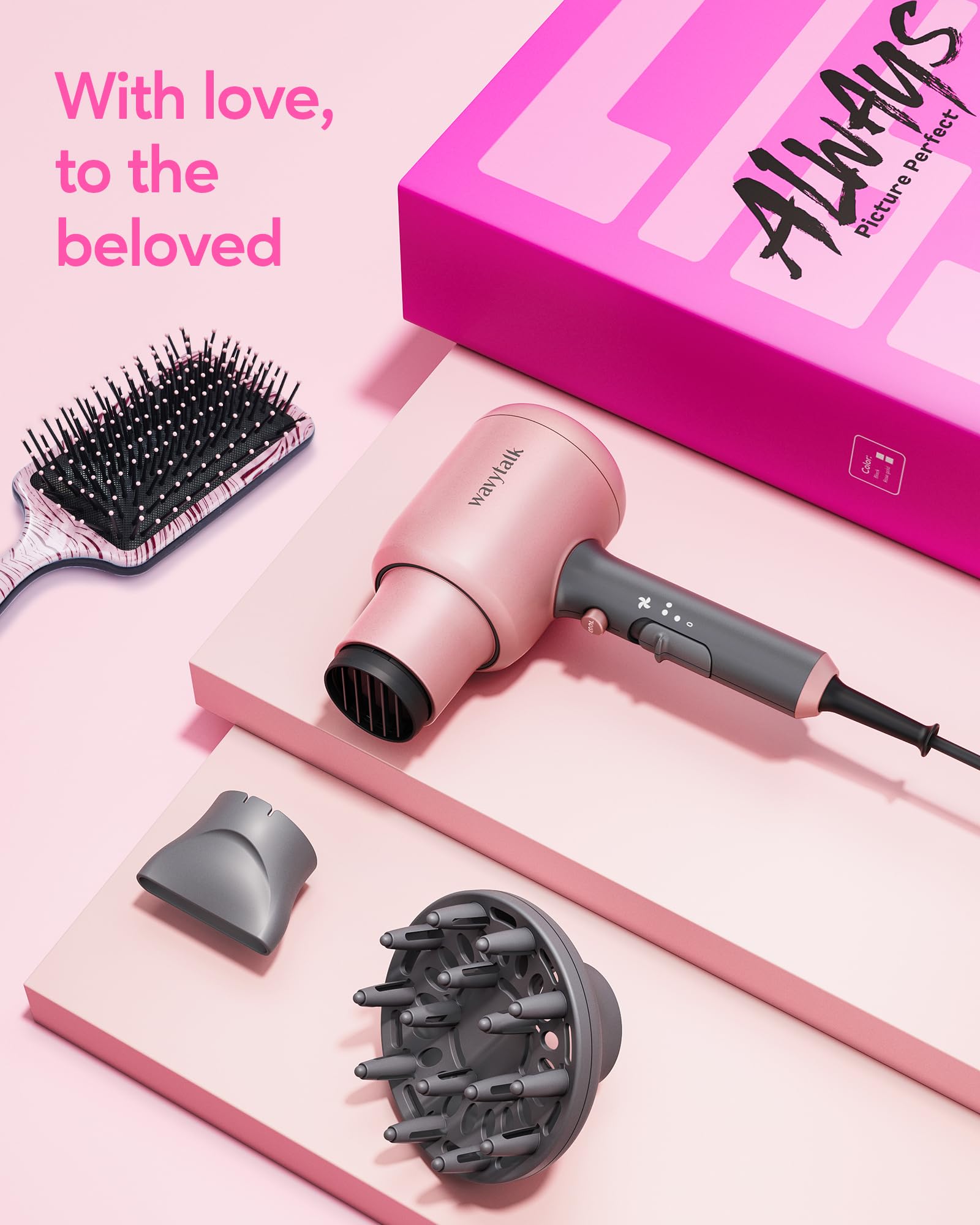 Foto 7 | Secador De Pelo Wavytalk Ionic 1875w Con Concentrador Difusor - Venta Internacional.