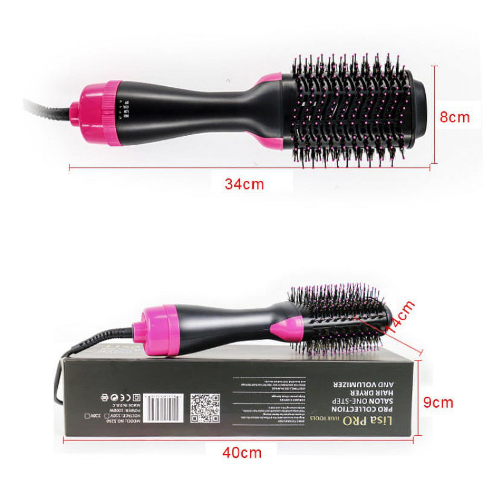 Foto 3 pulgar | Cepillo Y Moldeador De Cabello Hot Air Brush 3 En 1, 1000 W - Venta Internacional.