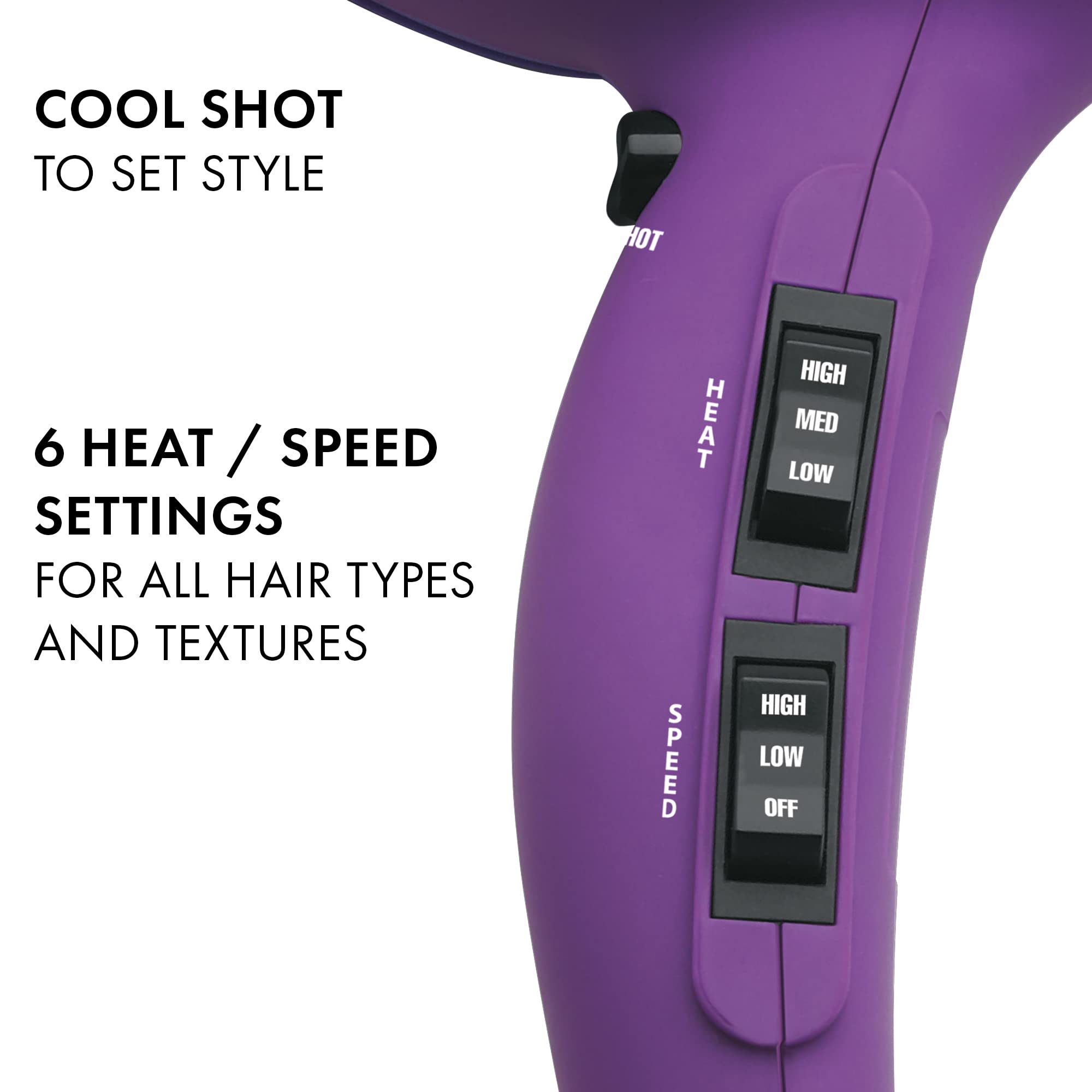 Foto 4 pulgar | Secador De Pelo Hot Tools Pro Artist 1875w Turbo Ionic Purple - Venta Internacional.