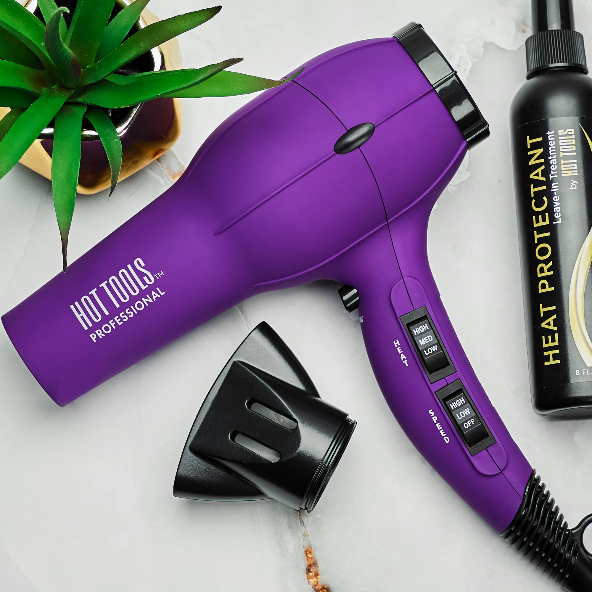 Foto 7 pulgar | Secador De Pelo Hot Tools Pro Artist 1875w Turbo Ionic Purple - Venta Internacional.