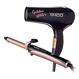 Foto 1 | Secadora Pelo + Tenaza Rizadora Ceramica Keratina Timco Com9
