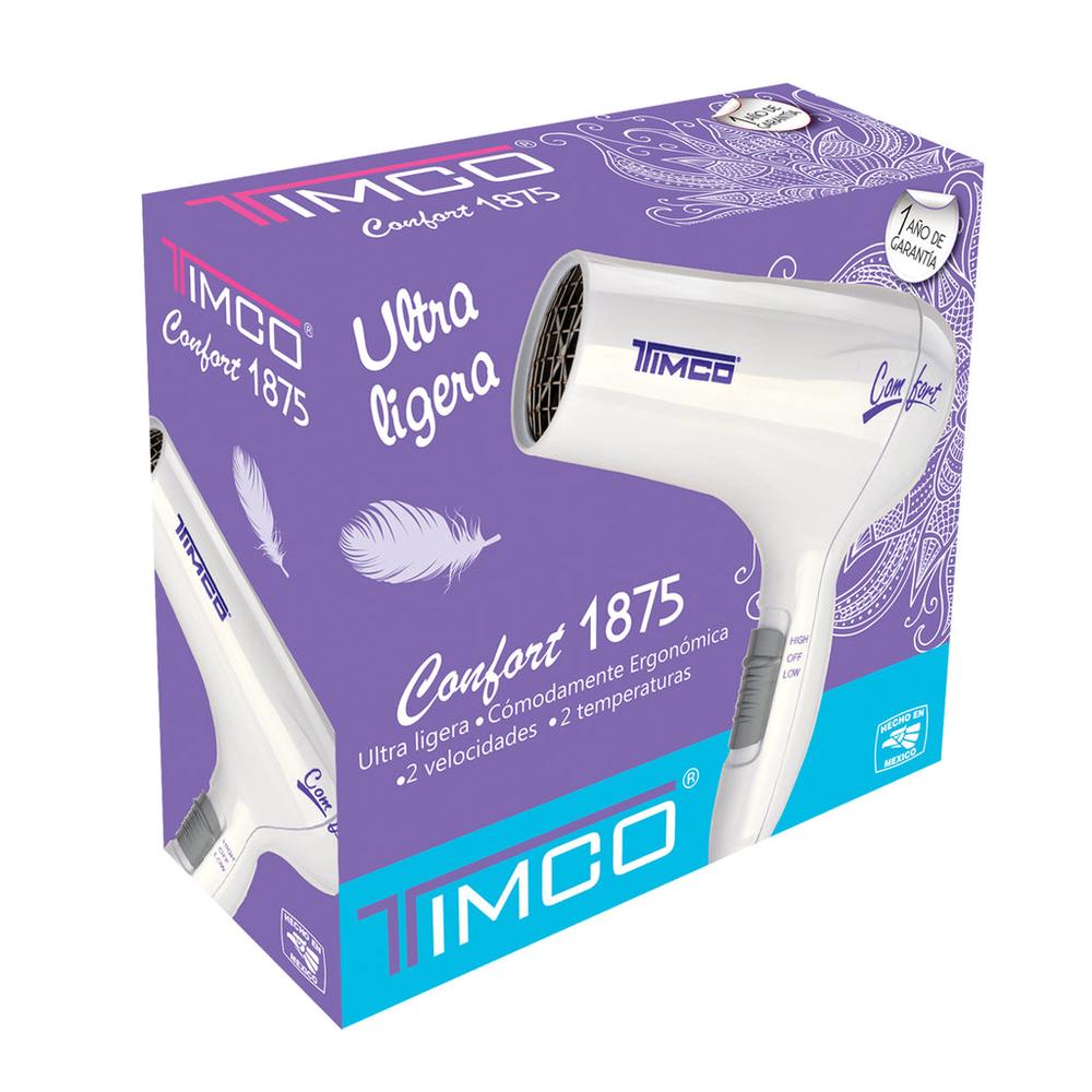 Foto 3 pulgar | Secadora De Cabello Timco St-1875 Basica 2 Vel Aro Colgar