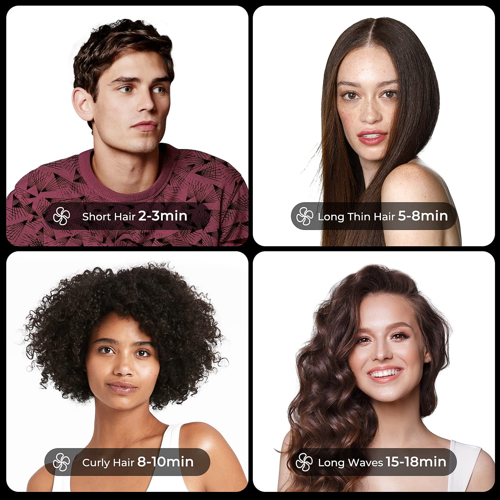 Foto 7 | Secador De Pelo Tymo Airhype 1500 W High Speed Ionic Para Cabello Rizado - Venta Internacional.