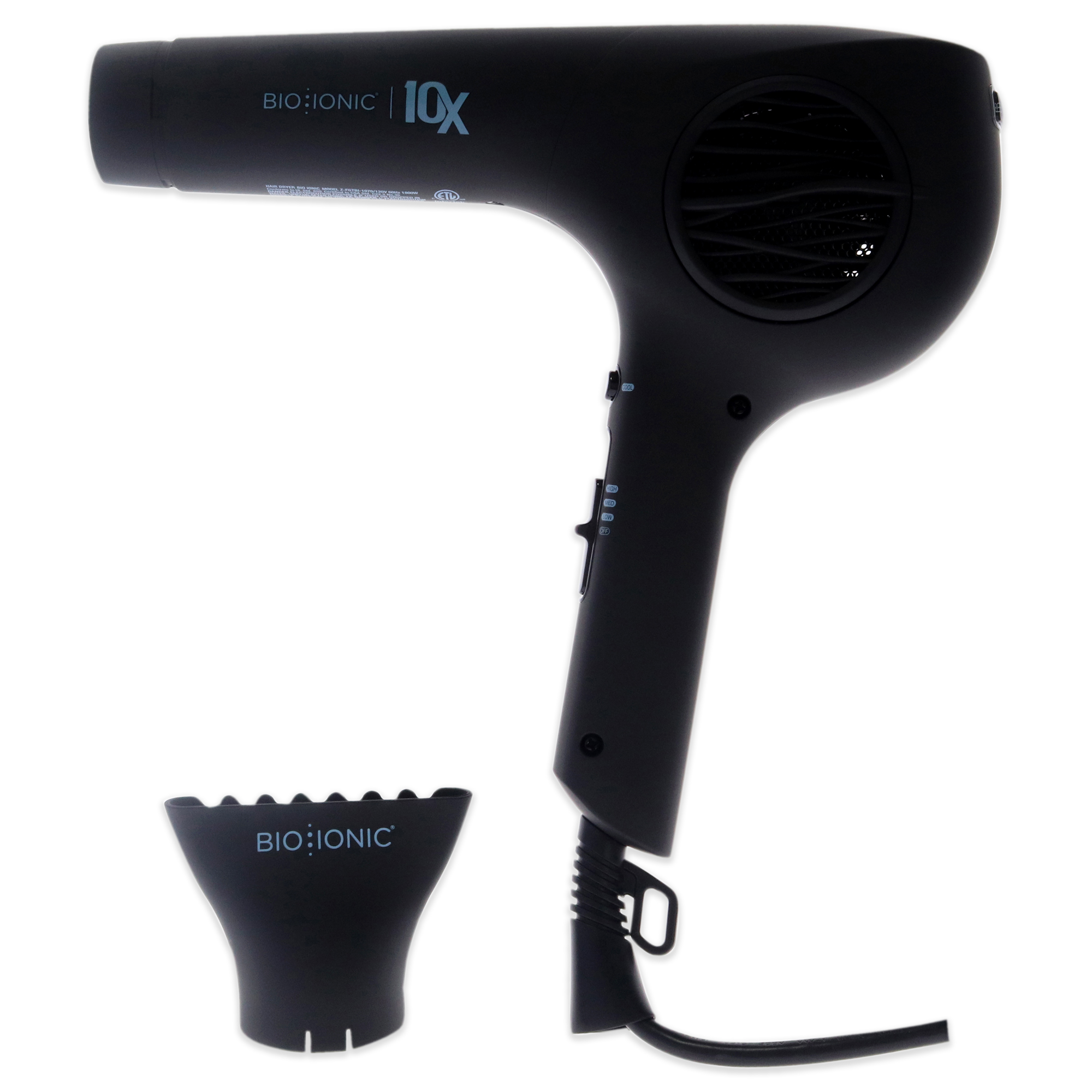 Foto 3 pulgar | Secador De Pelo Bio Ionic 10x Pro Ultra Light Black Women - Venta Internacional.