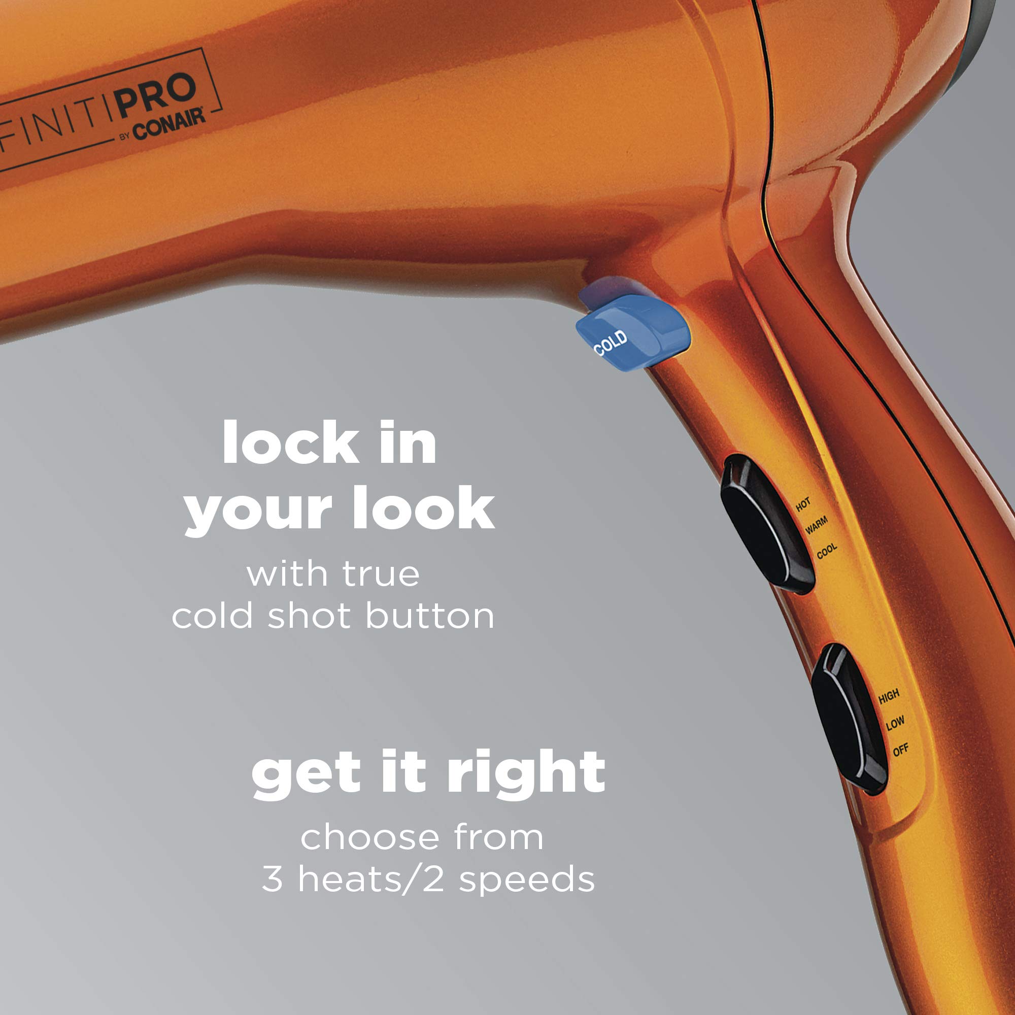 Foto 5 pulgar | Secador De Pelo Conair Infinitipro 1875w Salon Performance Orange - Venta Internacional.