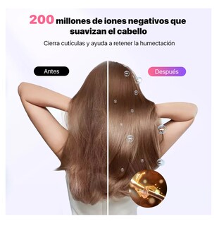 Foto 4 | Secador De Cabello Profesional Lab.g Alta Velocidad Lónico Con Led Rosa Claro