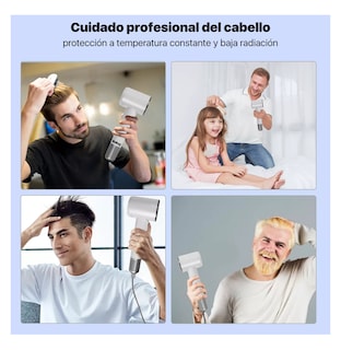 Foto 5 | Secador De Cabello Belug Profesional Alta Velocidad Lónico Con Led Blanco