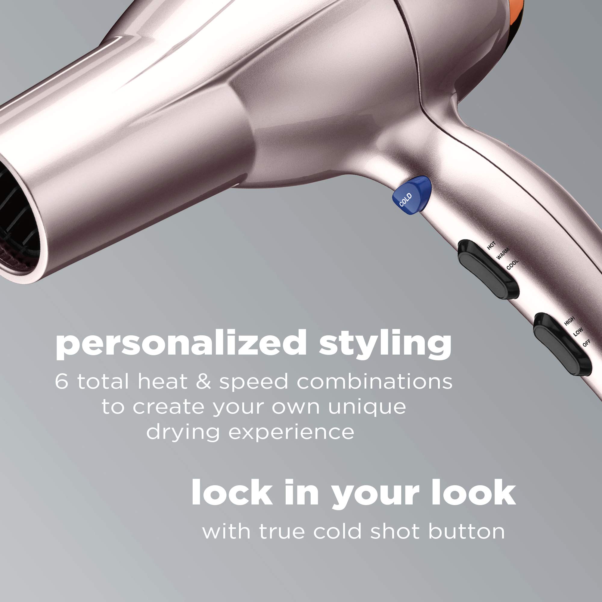 Foto 6 pulgar | Secador De Pelo Conair Infinitipro Volume Shine 1875w Rose Gold - Venta Internacional.