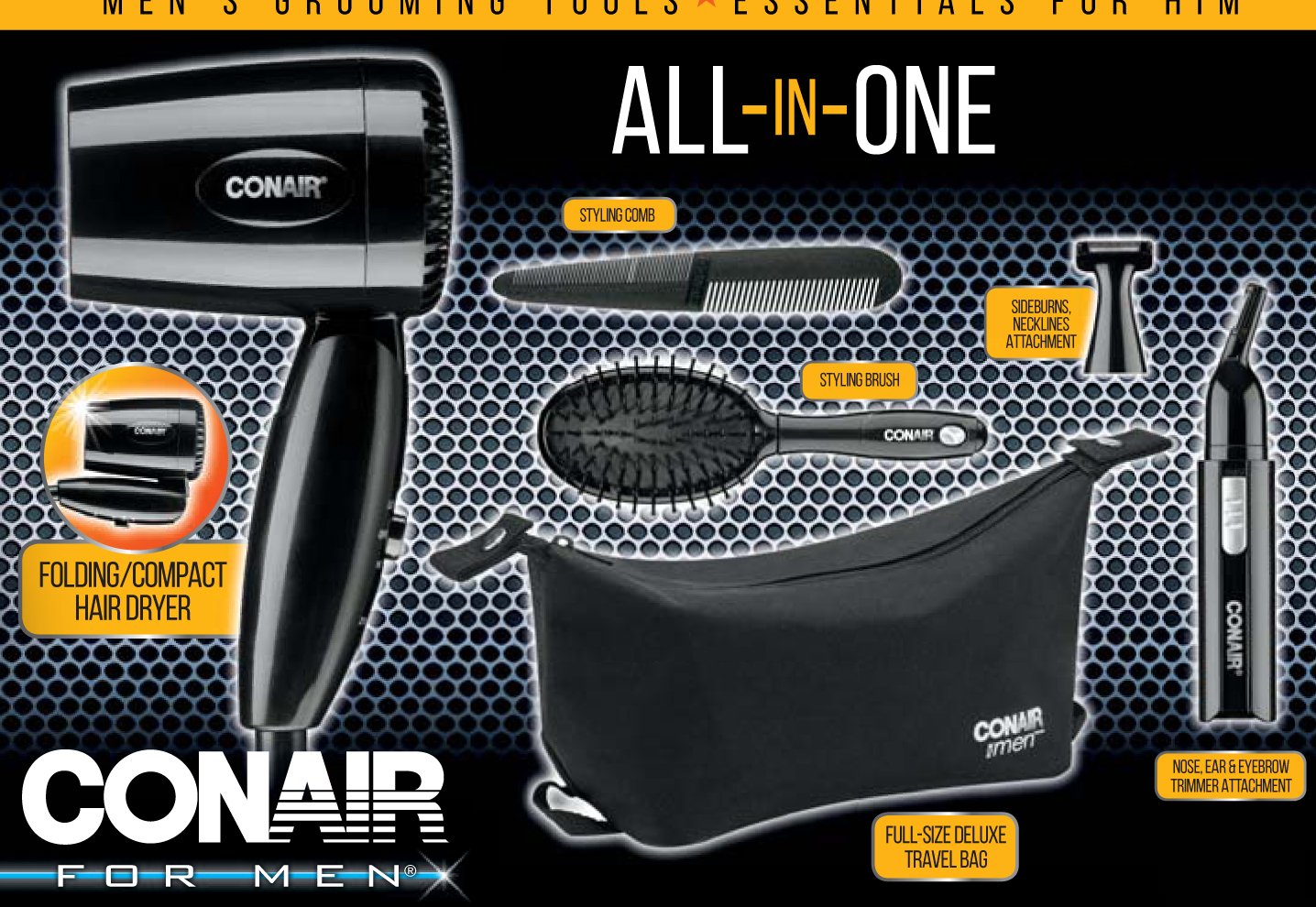 Foto 3 pulgar | Set De Regalo De Herramientas De Aseo Todo En Uno Conair Para Hombre - Venta Internacional.