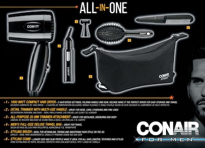Foto 3 | Set De Regalo De Herramientas De Aseo Todo En Uno Conair Para Hombre - Venta Internacional.