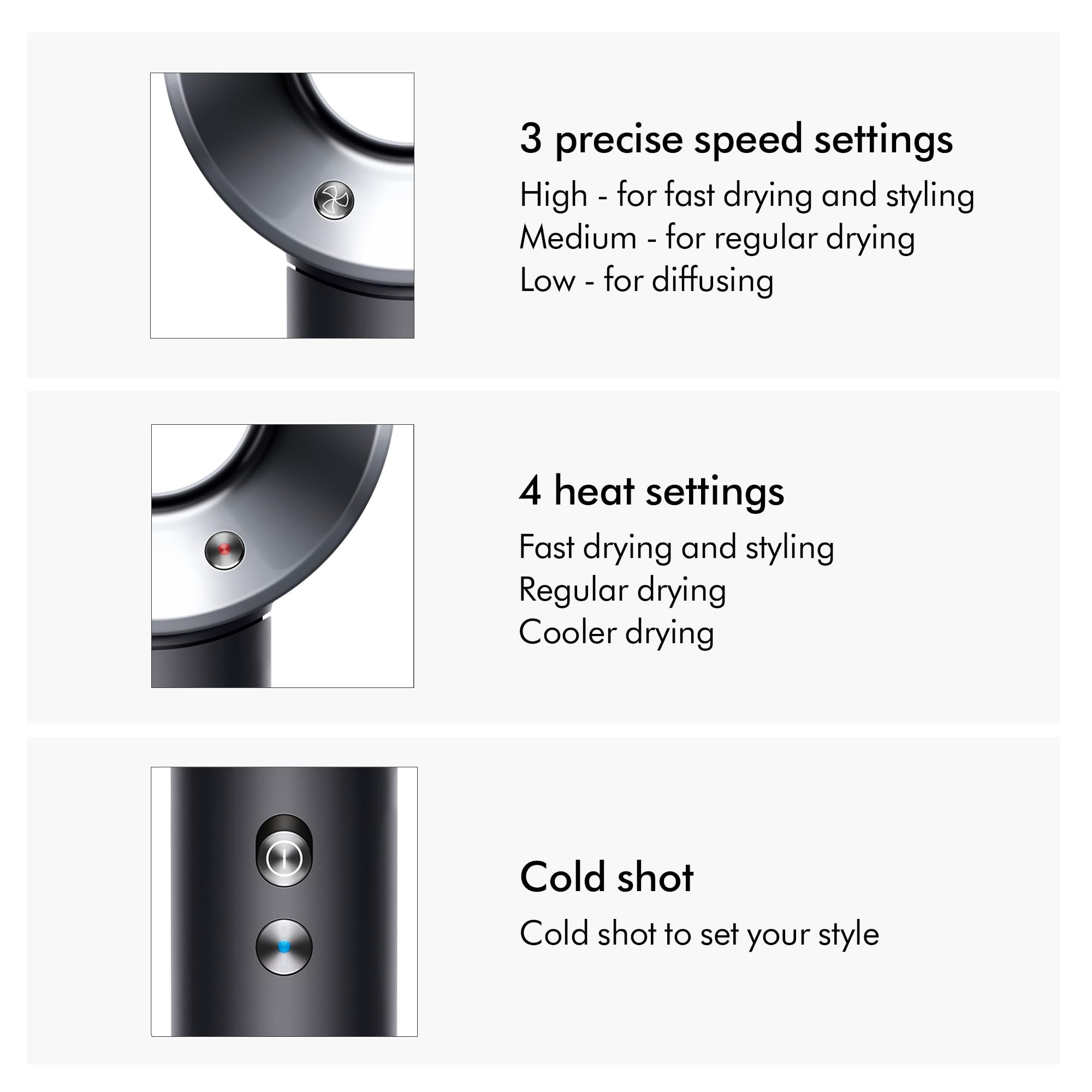 Foto 8 pulgar | Secador De Pelo Dyson Supersonic Eléctrico Con Cable De Aluminio - Venta Internacional.