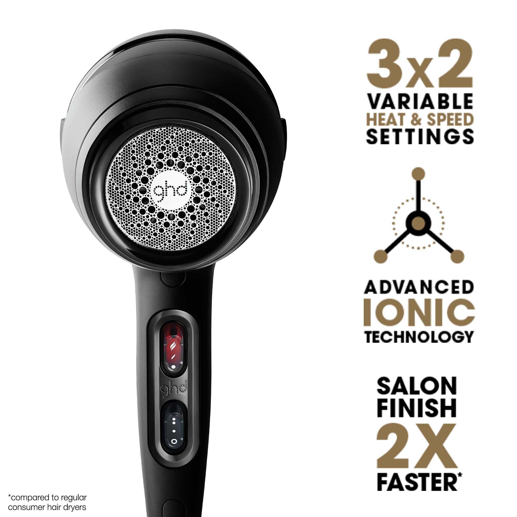 Foto 3 pulgar | Secador De Pelo Ghd Air 1600w Professional Salon Strength Black - Venta Internacional.