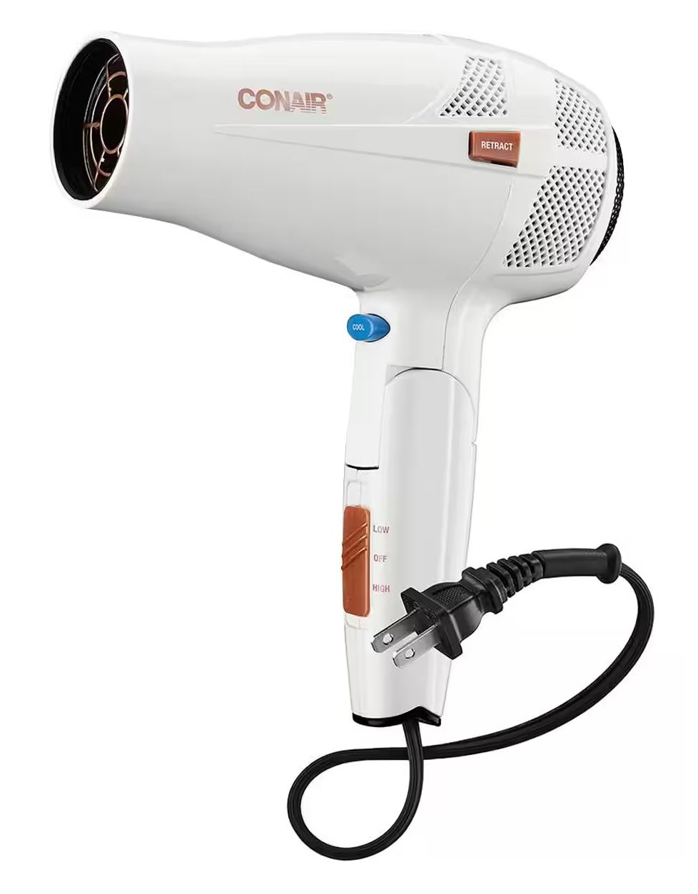 Foto 2 pulgar | Secadora De Cabello Conair 289es 2 Vel Cable Retractil Plegable Blanco