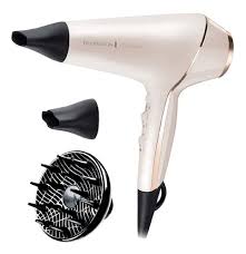 Foto 3 pulgar | Secadora De Cabello Remington Ac9140 2 Vel Con Difusor Champagne