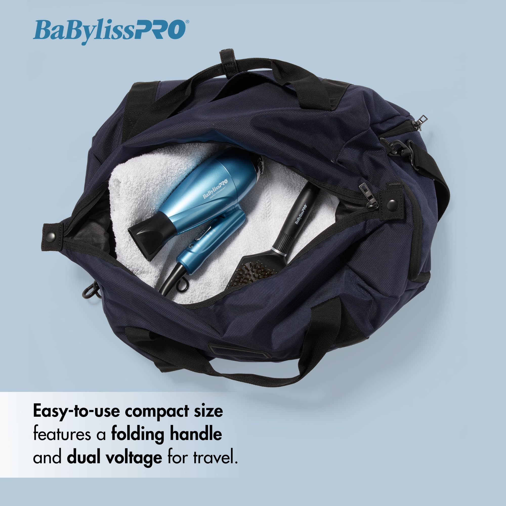Foto 3 pulgar | Secador De Pelo Babylisspro Nano Titanium Compact Plegable Ionic - Venta Internacional.