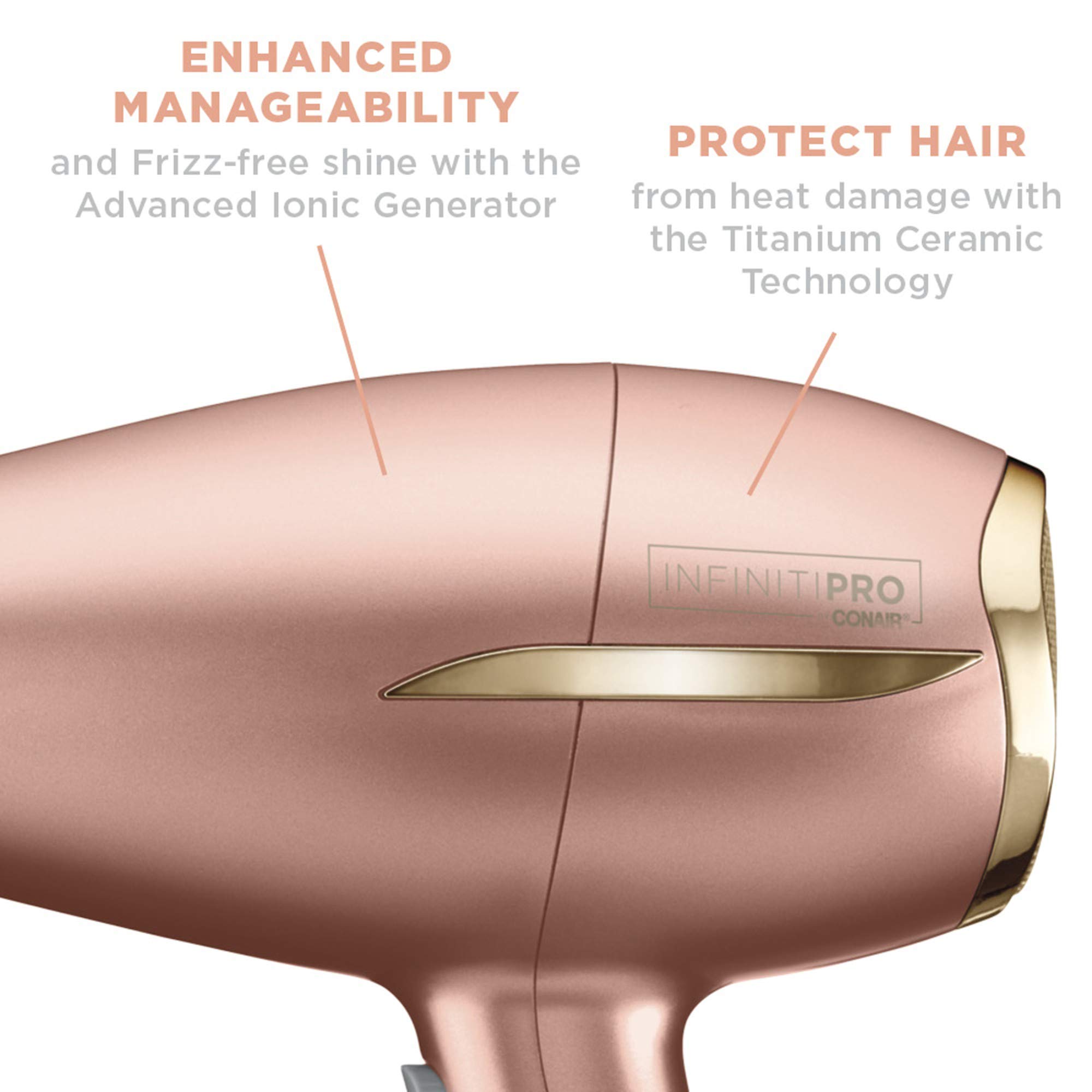 Foto 3 pulgar | Secador De Pelo Conair Infinitipro Frizz Free Compact 1875w - Venta Internacional.
