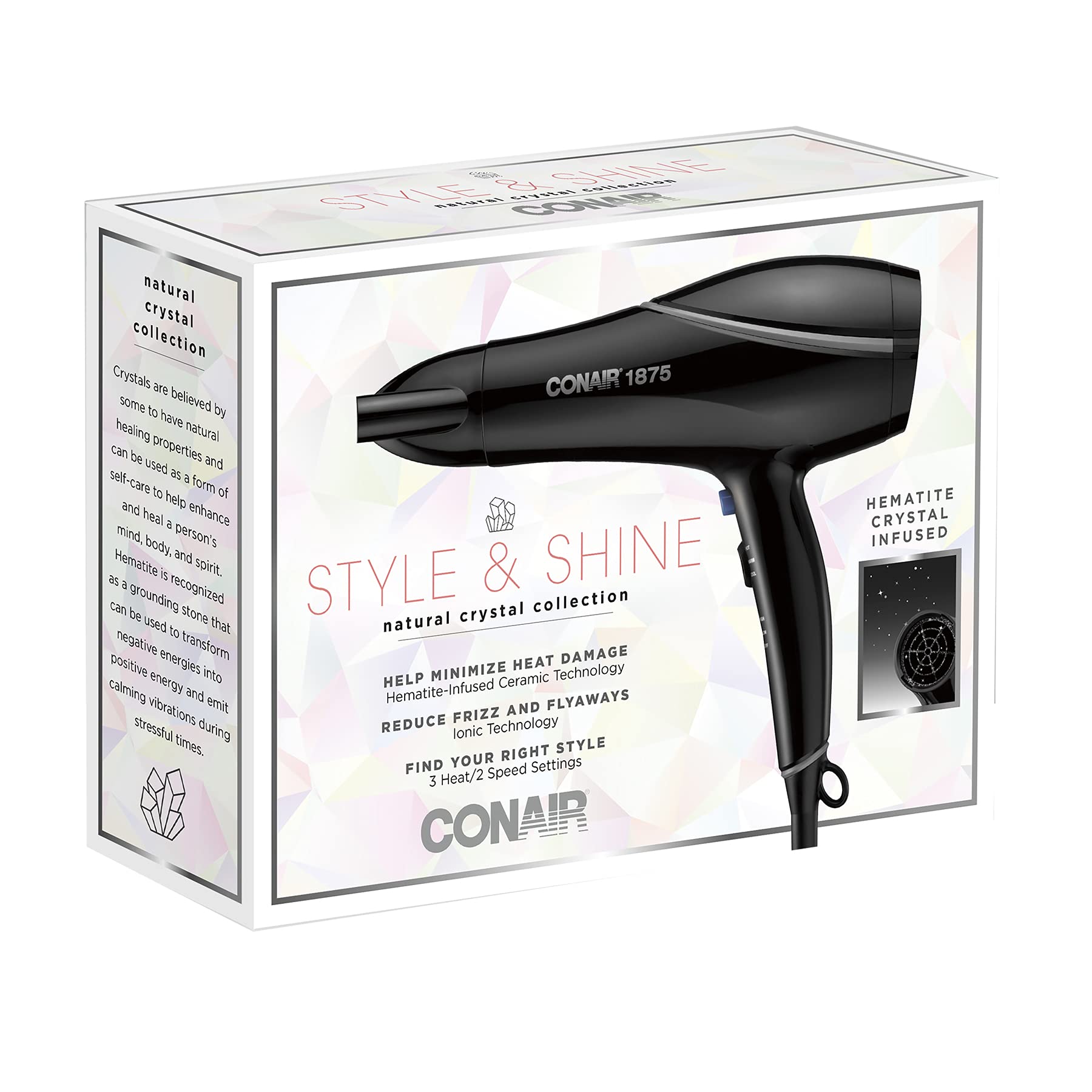 Foto 7 pulgar | Secador De Pelo Conair Shine & Style 1875 W Ionic 1.5 Libras - Venta Internacional.