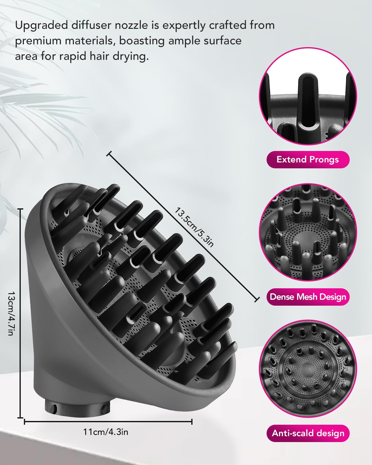 Foto 6 pulgar | Accesorio De Boquilla Difusora Para Dyson Airwrap Styler Tosage - Venta Internacional.