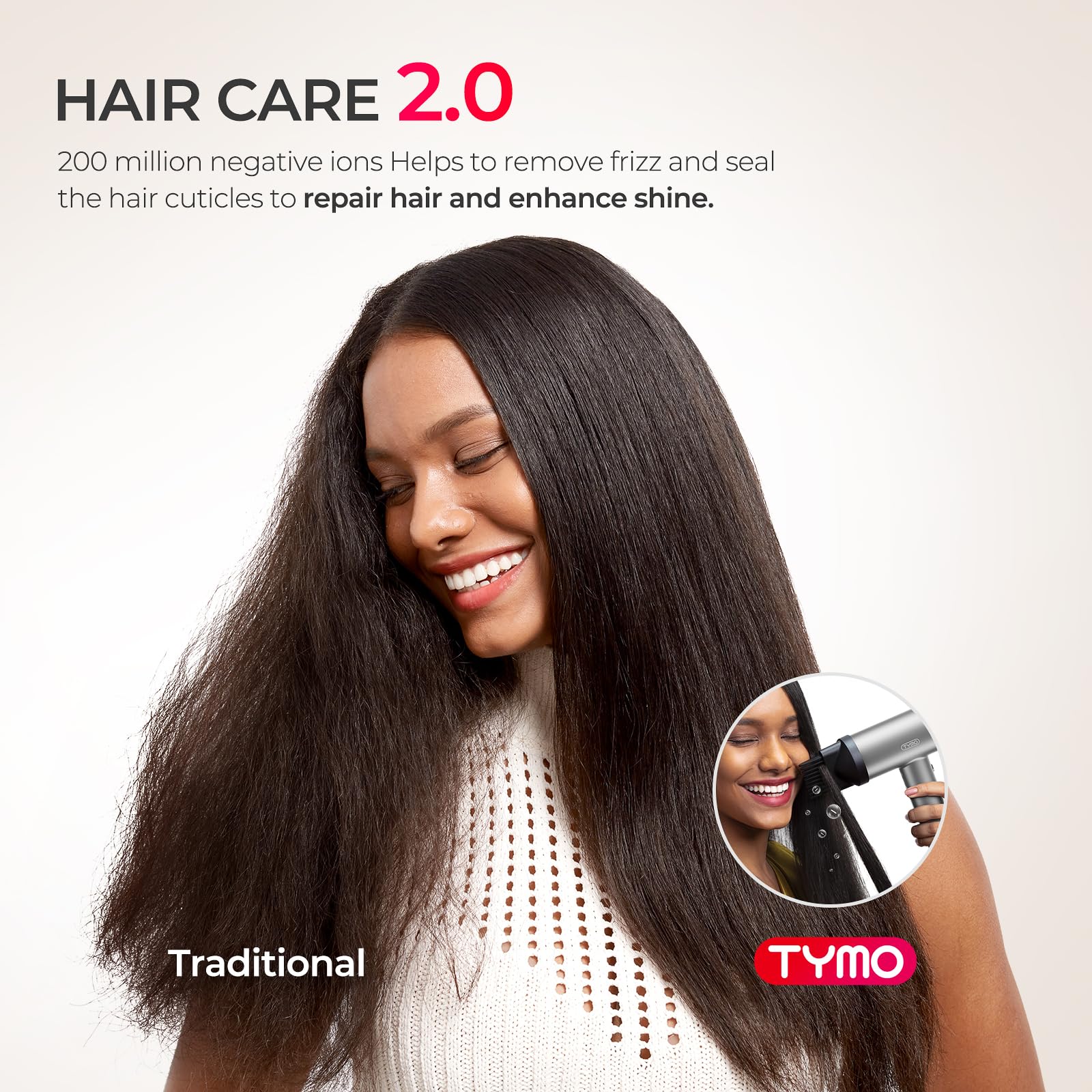 Foto 4 pulgar | Secador De Pelo Tymo Airhype Lite Con Difusor Ajustable - Venta Internacional.