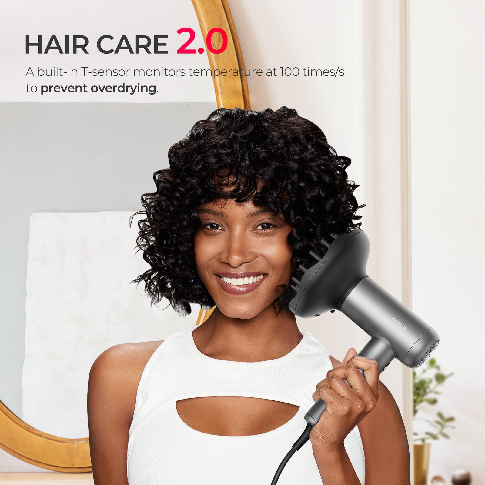 Foto 5 pulgar | Secador De Pelo Tymo Airhype Lite Con Difusor Ajustable - Venta Internacional.