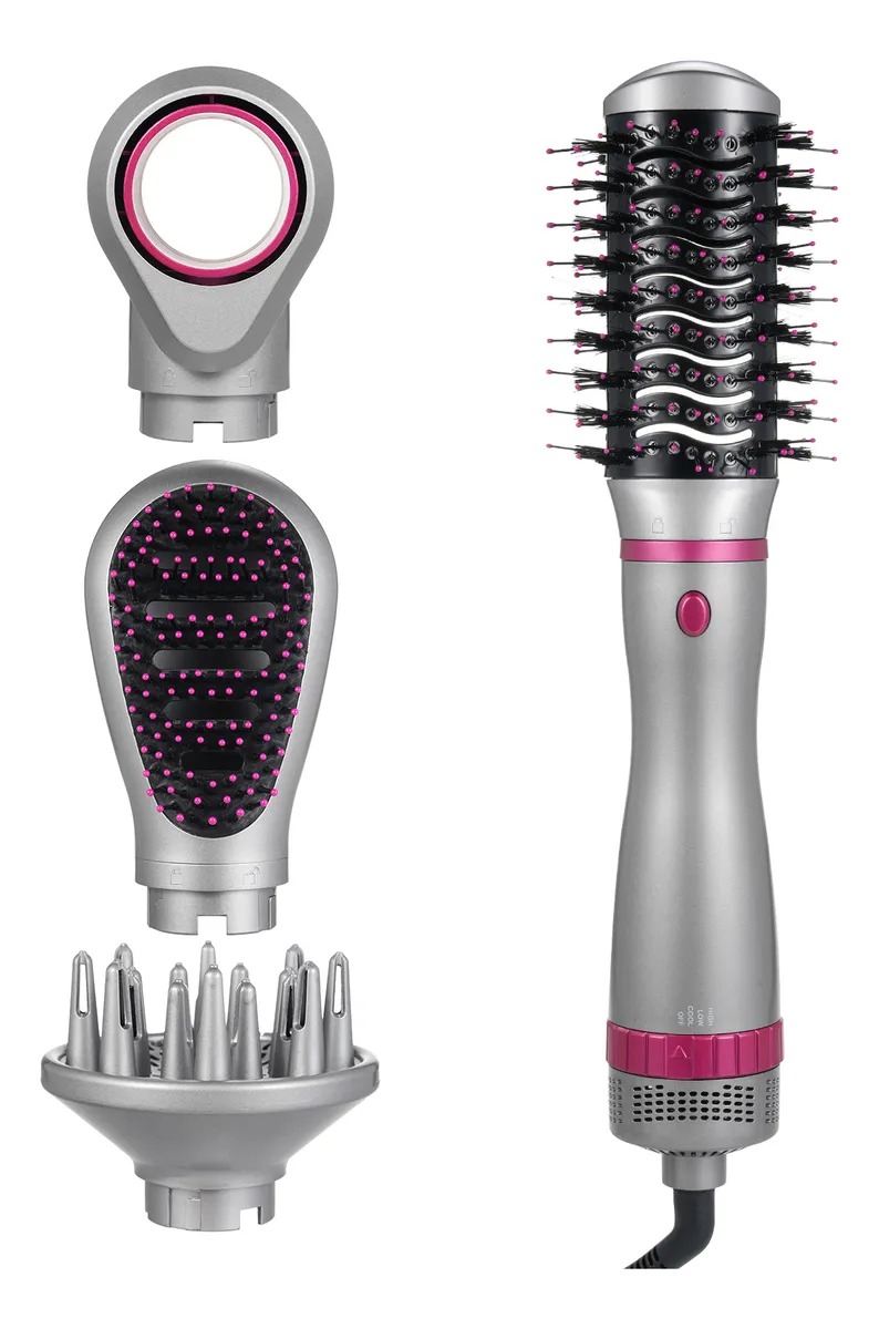 Cepillo Secador De Cabello 4 En 1 Con Estilizador De Aire Caliente