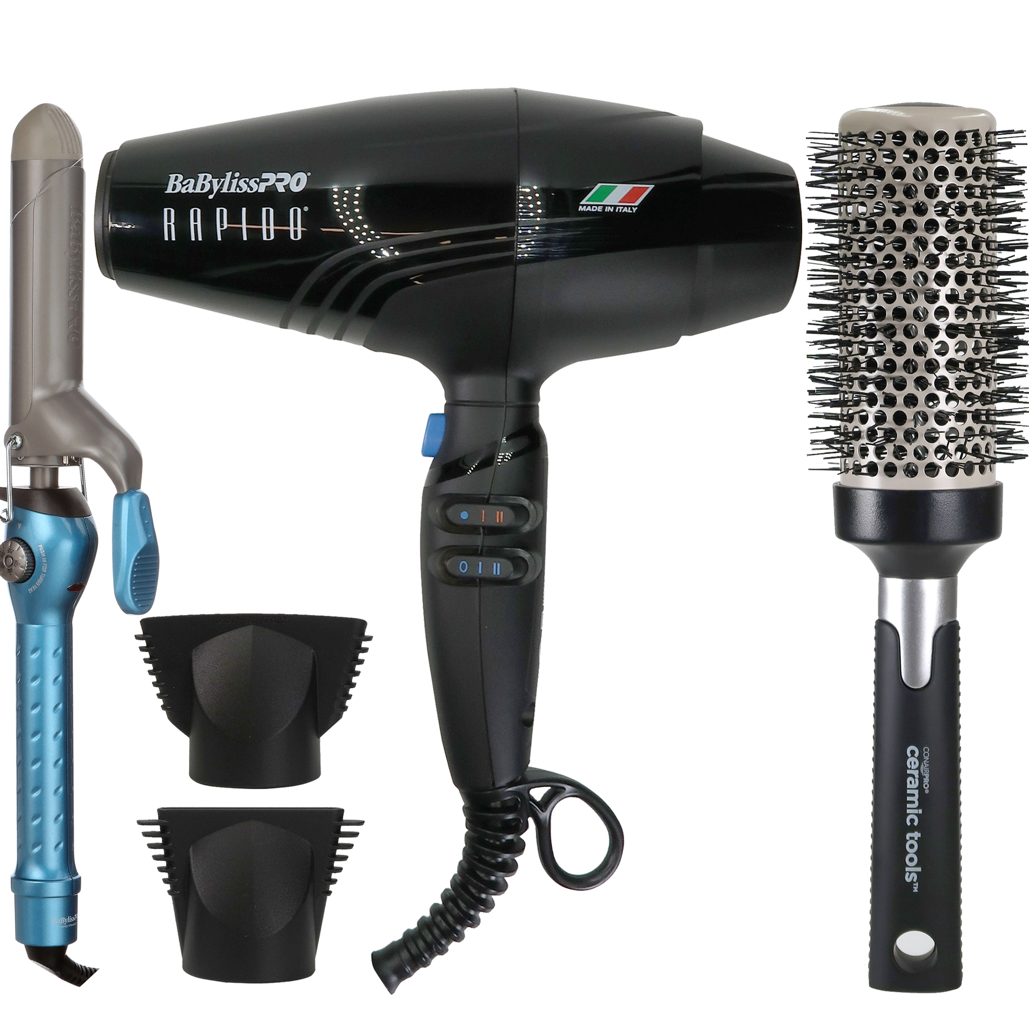 Foto 2 pulgar | Secador De Pelo Babyliss Pro Rapido, Rizador Y Cepillo - Venta Internacional.