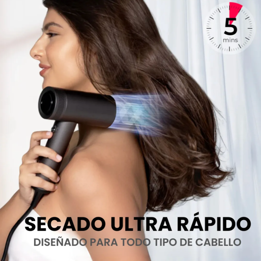 Foto 7 pulgar | Secadora De Cabello Con Difusor Para Cabello Tymo Airhype Profesional Pel Color Gris Oscuro