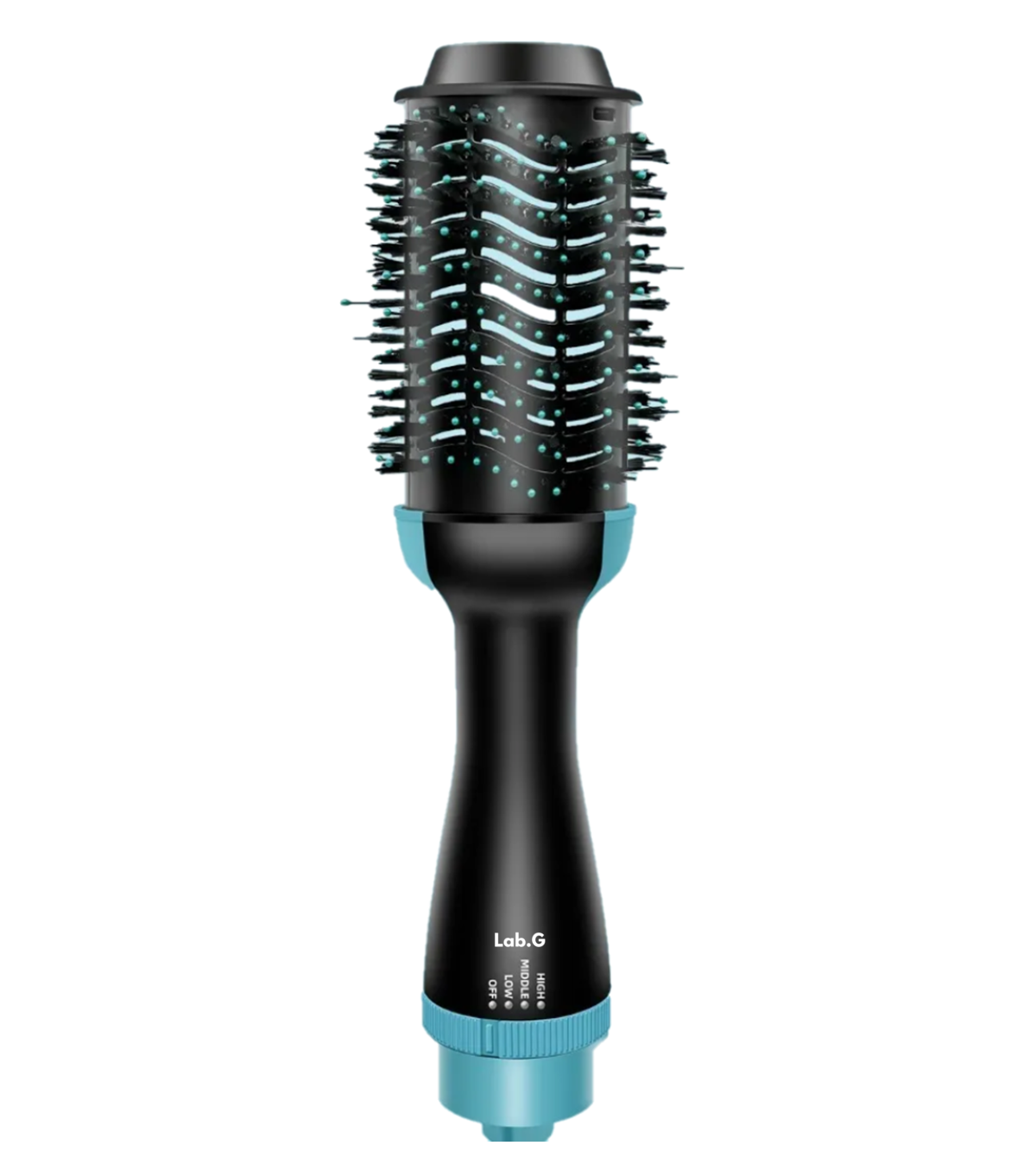 Foto 2 pulgar | Cepillo Secador Cabello Alaciador Rizado Aire Caliente 4 En1 Lab.g Azul