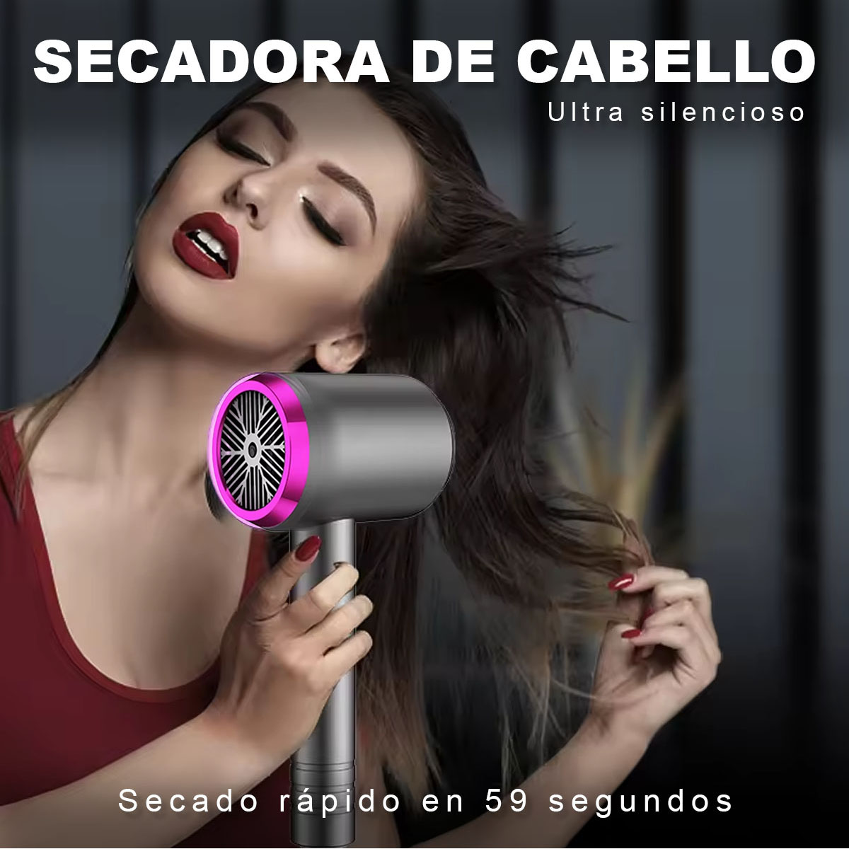 Foto 3 pulgar | Secadora De Cabello 2000w Kimhi Secador De Pelo Aire Caliente Y Frío De Tres Velocidades Secado Rapido
