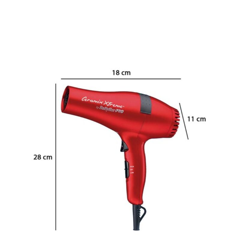 Foto 2 | Secadora De Cabello Babyliss Babr5572es Roja Incluye Protector Térmico.