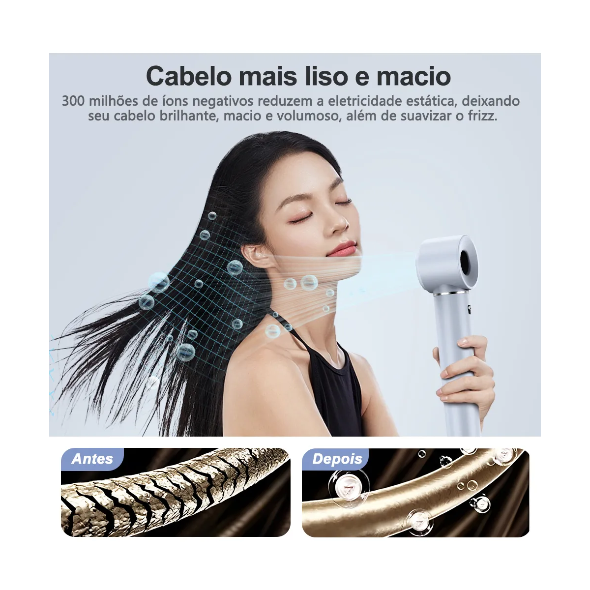 Foto 4 pulgar | Secadora De Cabello Potencia Eo Safe Imports Esi-20362 Plata