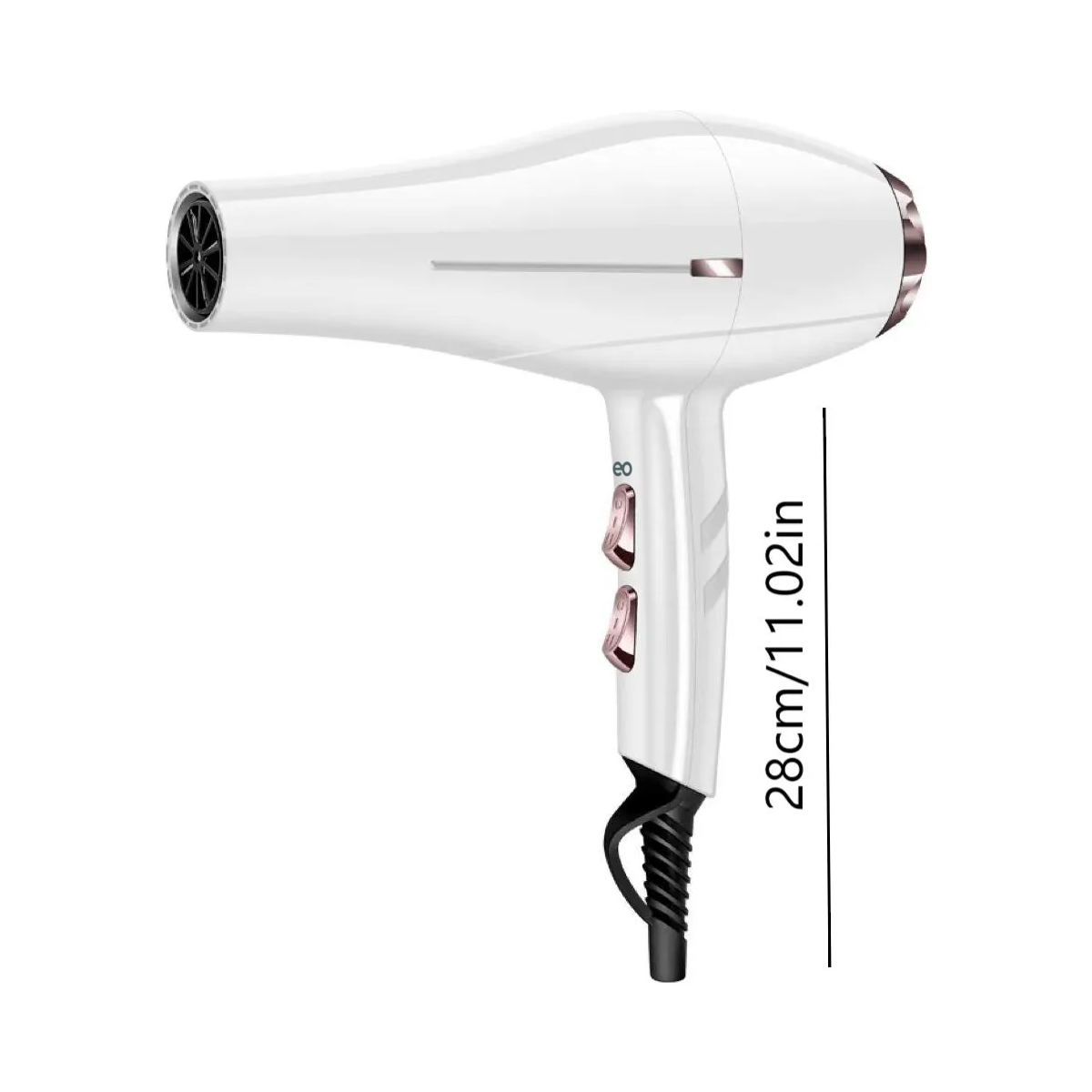 Foto 4 | Secadora De Cabello Profesional Secadora Con Difusor 12 En 1 Eo Safe Imports Esi-20369 Blanco