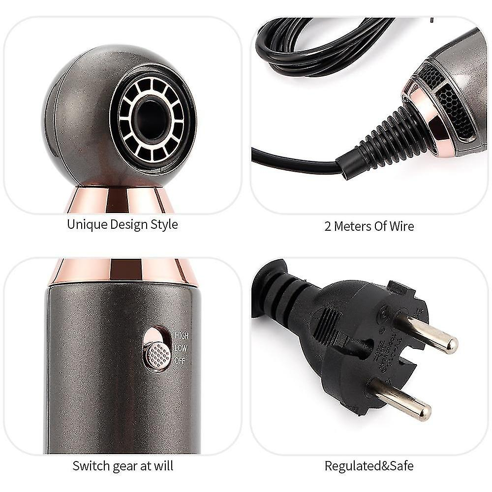 Foto 4 pulgar | Secador De Pelo Huoguo Professional Travel 800w 2 Speed Grey - Venta Internacional.
