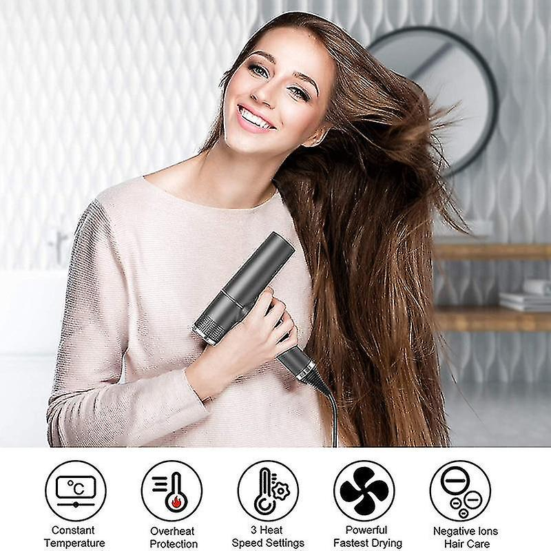 Foto 3 pulgar | Secador De Pelo Huoguo Professional Negative Ion 1000w - Negro - Venta Internacional.