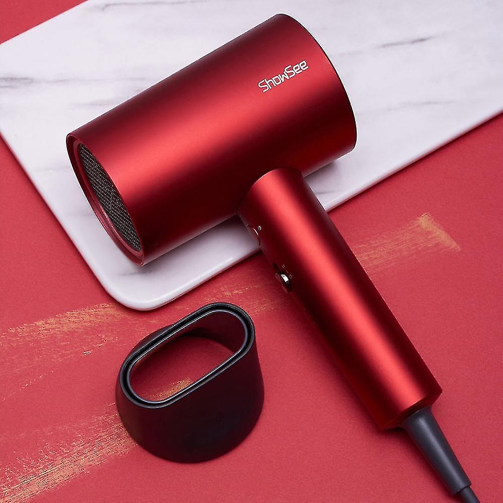 Foto 2 pulgar | Secador De Pelo Huoguo Negative Ion 1800w Portátil Con Difusor Rojo - Venta Internacional.