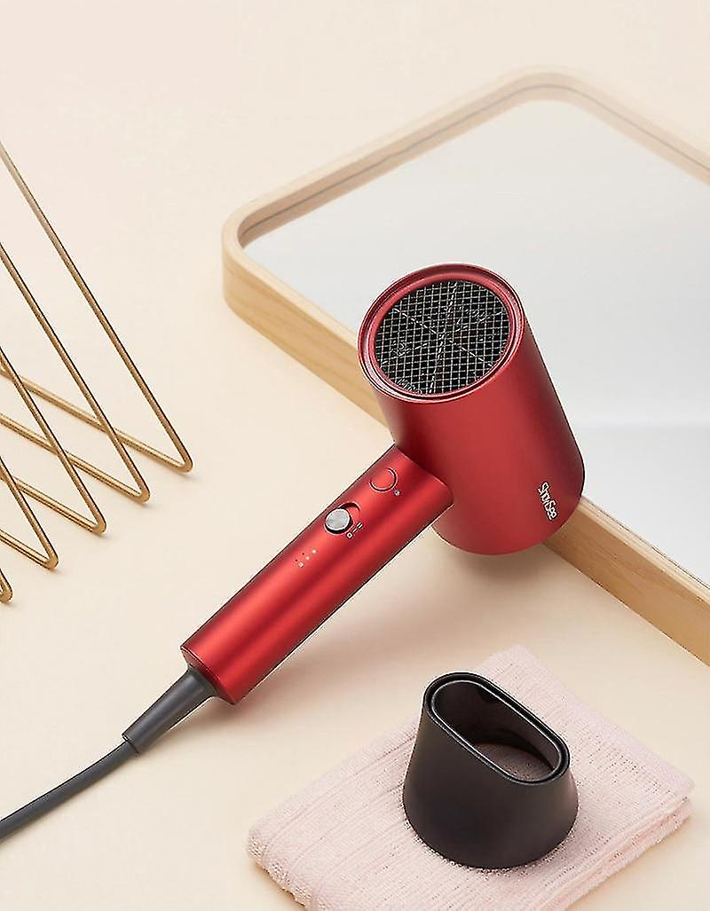 Foto 3 | Secador De Pelo Huoguo Negative Ion 1800w Portátil Con Difusor Rojo - Venta Internacional.