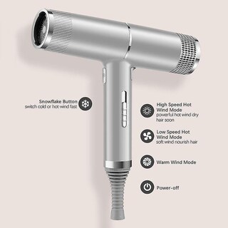 Foto 4 | Secador De Pelo Huoguo Tipo T 1200 W Secado Rápido 3 Modos De Soplado Negro - Venta Internacional.