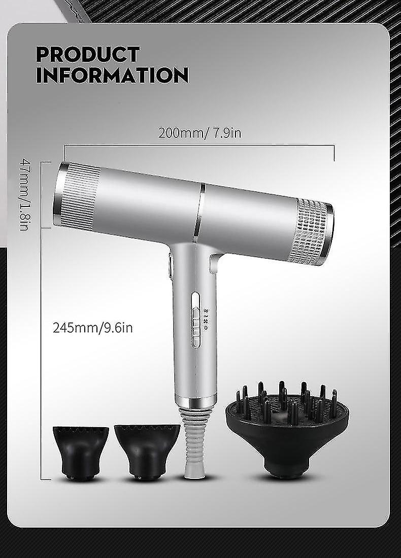 Foto 6 pulgar | Secador De Pelo Huoguo  Tipo T  1200 W  Secado Rápido  3 Modos De Soplado  Negro - Venta Internacional.