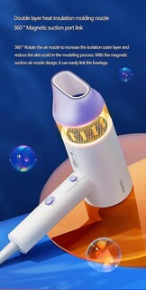 Foto 4 | Secador De Pelo Huoguo A4-w Plegable 1800w Portátil Con Iones Negativos - Venta Internacional.