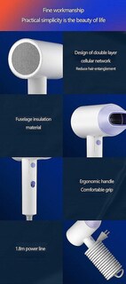 Foto 5 | Secador De Pelo Huoguo A4-w Plegable 1800w Portátil Con Iones Negativos - Venta Internacional.