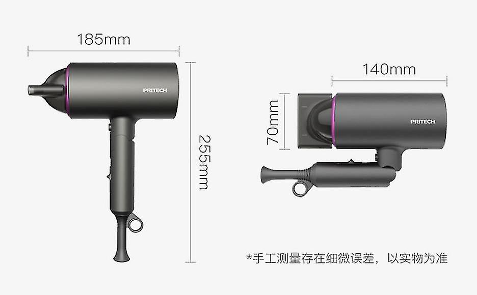 Foto 3 pulgar | Secador De Pelo Huoguo Negative Ion 1400w Silent 110-240v Negro - Venta Internacional.