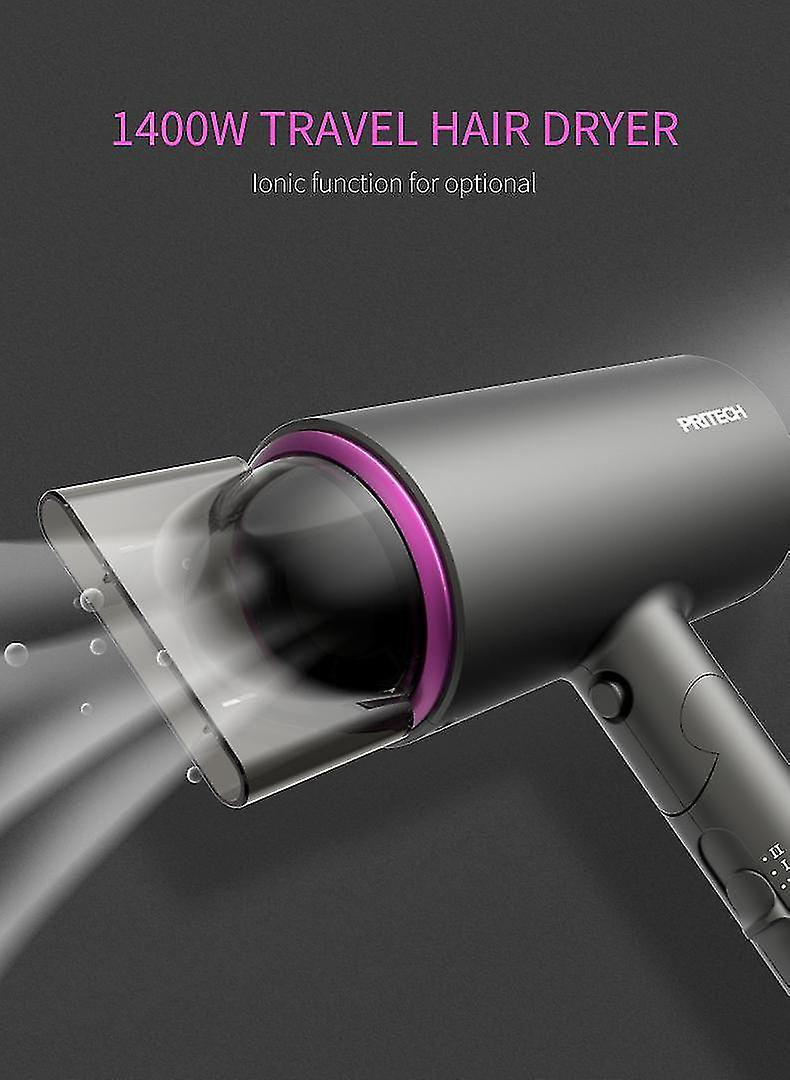 Foto 6 pulgar | Secador De Pelo Huoguo Negative Ion 1400w Silent 110-240v Negro - Venta Internacional.