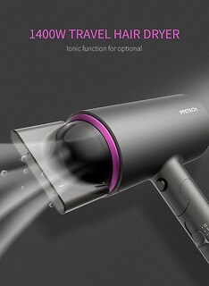 Foto 5 | Secador De Pelo Huoguo Negative Ion 1400w Silent 110-240v Negro - Venta Internacional.