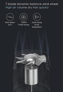 Foto 4 | Secador De Pelo Huoguo Air Plus 1200w 220v Doble Uso 55°c Azul - Venta Internacional.