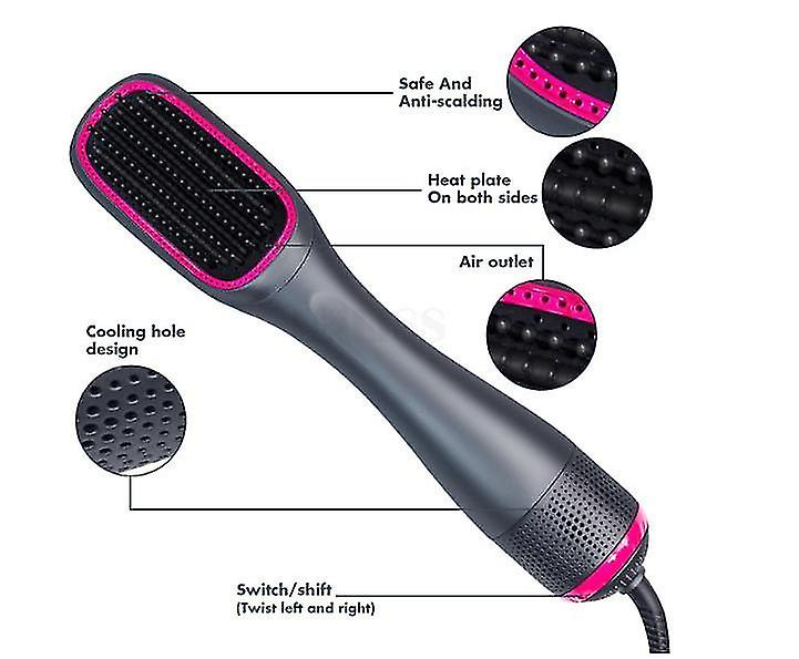 Foto 3 | Secador De Pelo Huoguo One Step Ceramic  1200 W  Cable Giratorio Iónico De 360° - Venta Internacional.